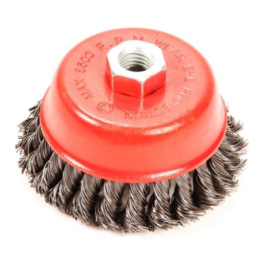 Komborstel getordeerde draad 75 mm en 100 mm - Weldingshop