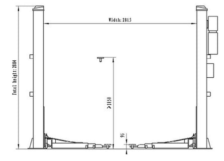 Twee koloms hefbrug 4000kg 230V Premium - Weldingshop