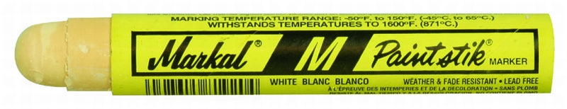 Markal paintstick M. kleur wit. ds a 12 st - Weldingshop