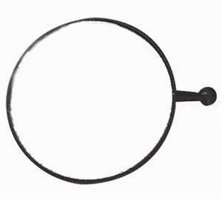 Losse spiegel rond 32 mm.