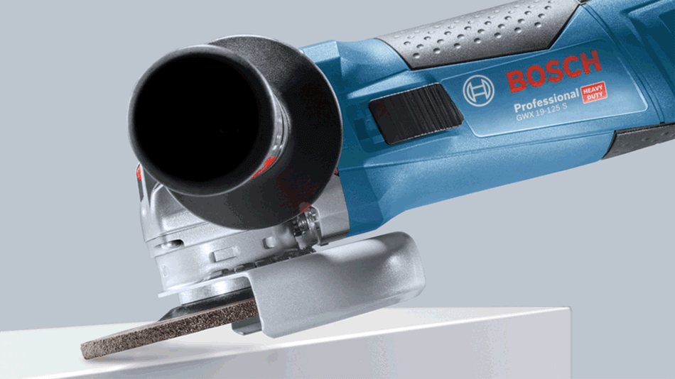 Bosch blauw haakse slijper GWX 17-125 S inclusief 100 X-LOCK doorslijpschijven - Weldingshop