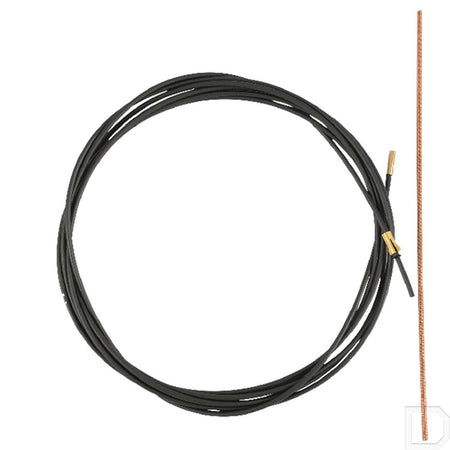 Liner combi kunststofgeleider 2,0/4,0 RVS 5m. (Zwart met veer) - Weldingshop